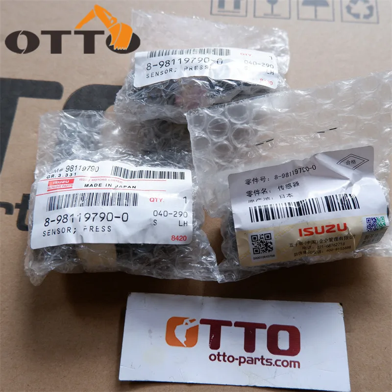 OTTO оптовый поставщик ZX200-3 ZX330-3 SH350-5 CX240B CX360B CX470B экскаватор датчик высокого давления 8-98119790-0