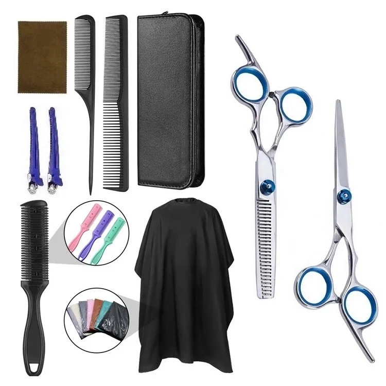 Design Business Cards Kit Saloon Accessories Barber Scissors Set