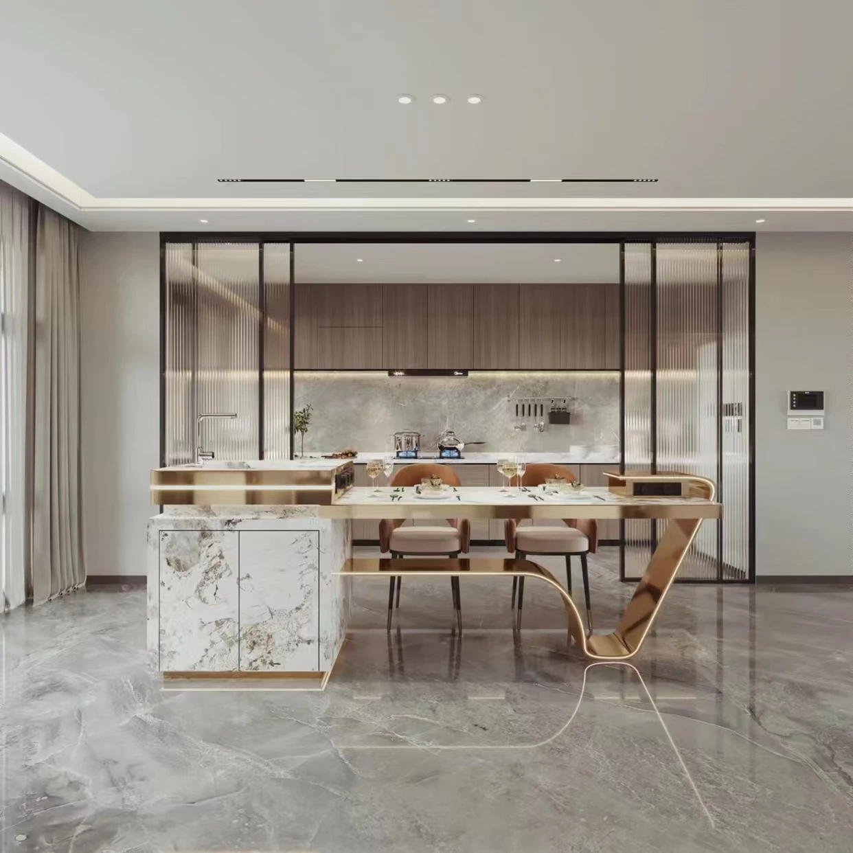 Modern Small Organizer Smart Laminate Base Kitchen Island Cupboard White Kitchen Cabinet With Counter top