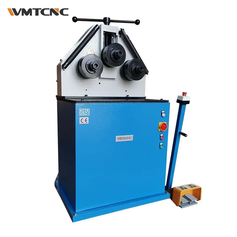 3 roll bending machine profile RBM40HV round bending machinery  hydraulic profile round bending machine