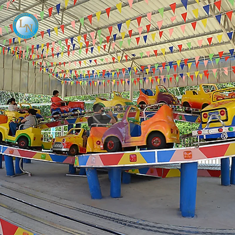 Factory Direct Sale Amusement Machine Carnival Games Facilities Adult And Kids  Electric Track Rail Train Mini Shuttle Bus