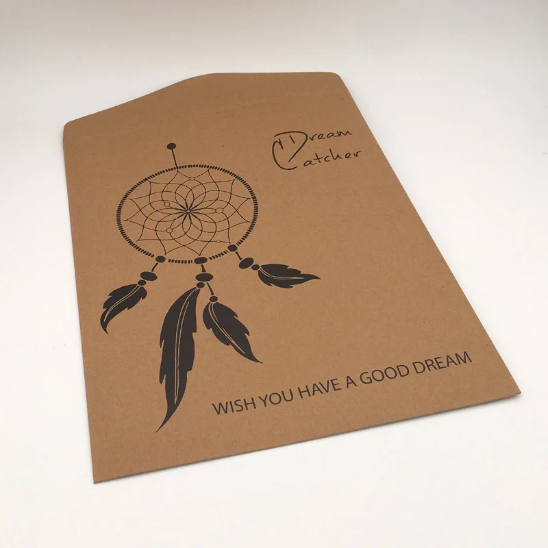 Custom Kraft Envelope Bags Portable Paper Bags with Window, Custom Sizes and Designs