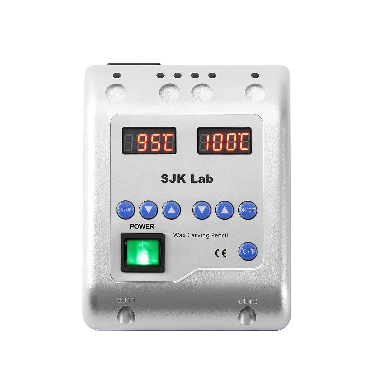 SJK Lab Dental Electric Waxer Wax Knife Carving with 6 Wax Tips + 2 Pens