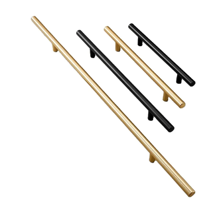 Amazon Sale Modern Hardware T Silver  Furniture Handle Stainless Steel Cabinet Pulls for Kitchen Cabinets Cupboard