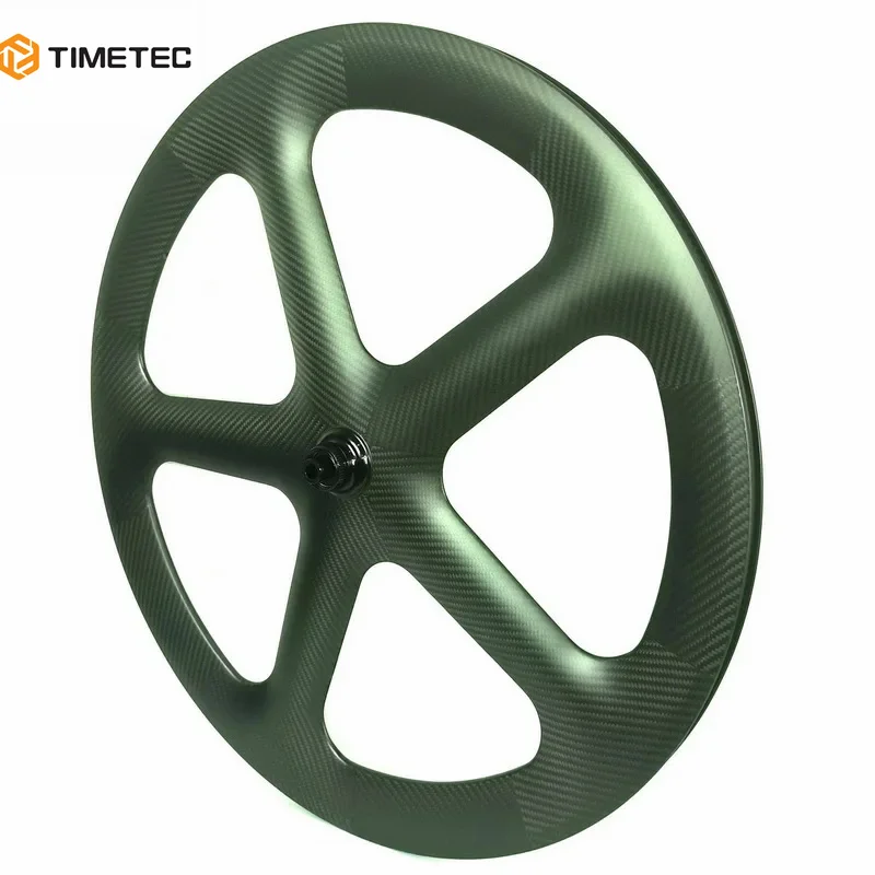 Carbon Road TimeTrial Bicycle Wheelset  Front 5 Spoke Rear Wheels 90mm Clincher Tubular Disc Brake  Centerlock 11S 12 SPEED XDR