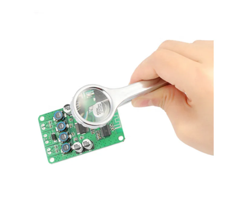 Laboratory Scientific Eyelash Tweezers with Magnifying Glass for Ingrown Hair Removal Tick Removal