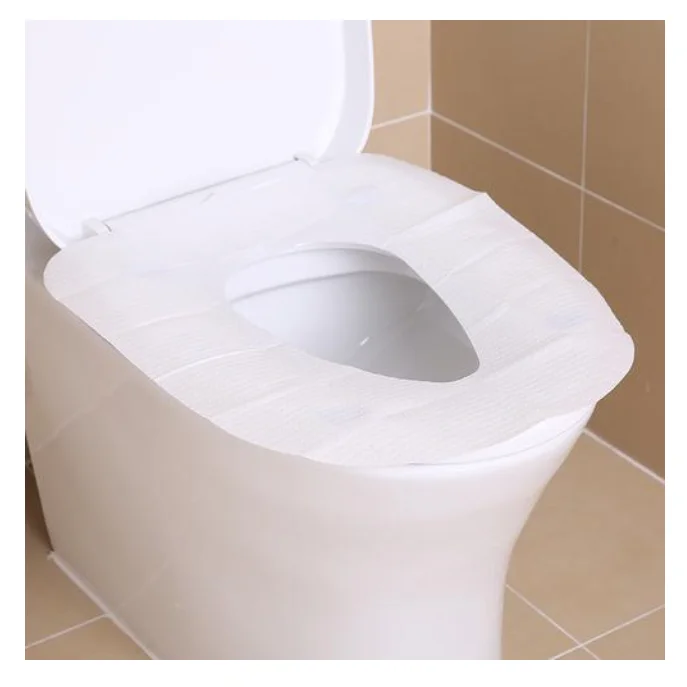 Custom eco fold disposable  flushable tissue paper toilet seat cover paper