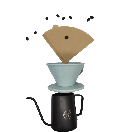 Top quality v60 coffee paper filter for hand drip coffee filter paper