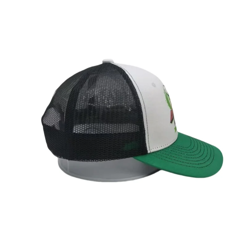 6-Panel Men Dobby Checked Dot Overdyed Sports Cap Vintage Washed Comfortable Cotton Embroidery Logo Trucker cap