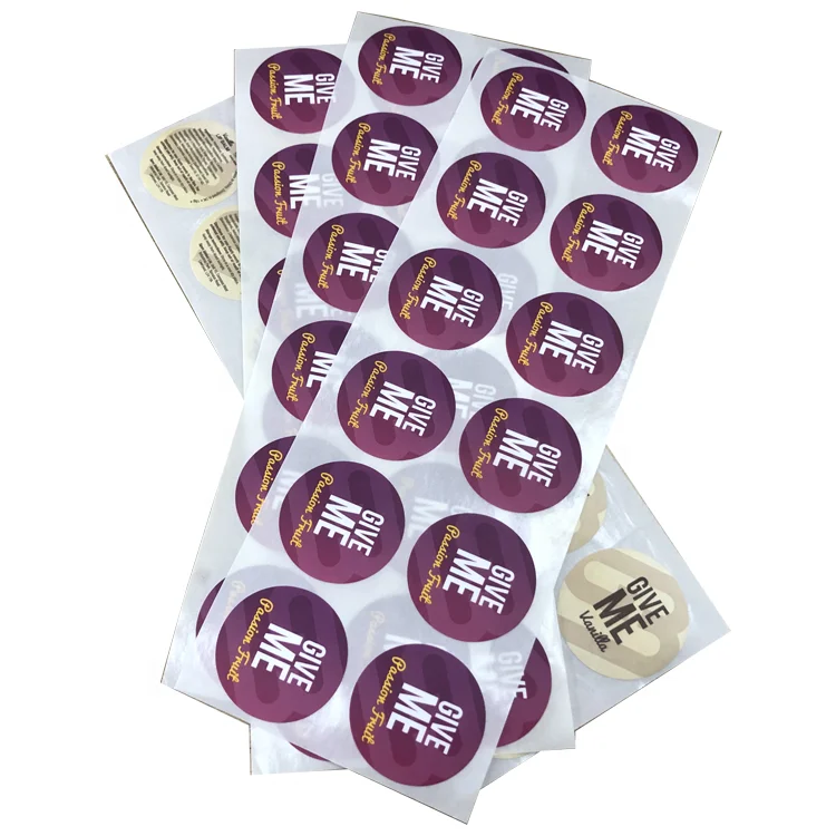 Custom Vinyl Roll Transparent Cosmetics Sticker Clear Private Labels for Perfume Bottle Stickers Printing
