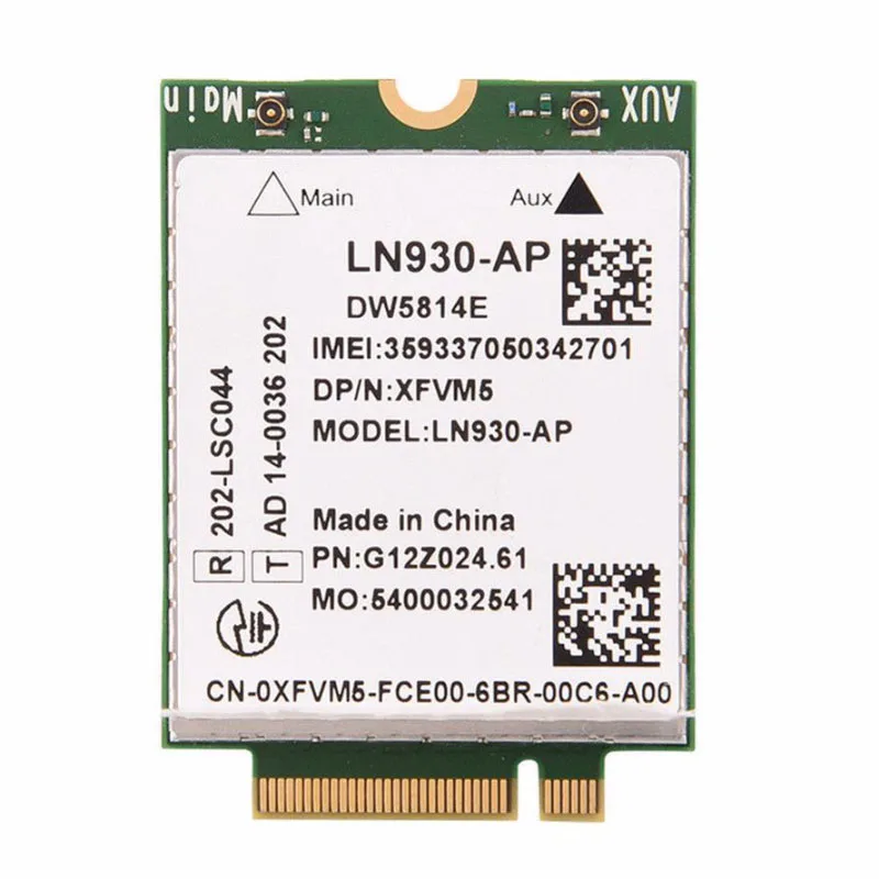  DW5814e Telit LN930-AP WWAN FDD-LTE NGFF 4G модуль для Беспроводной Wi-Fi сим-карту ноутбуков Dell Latitude 14 