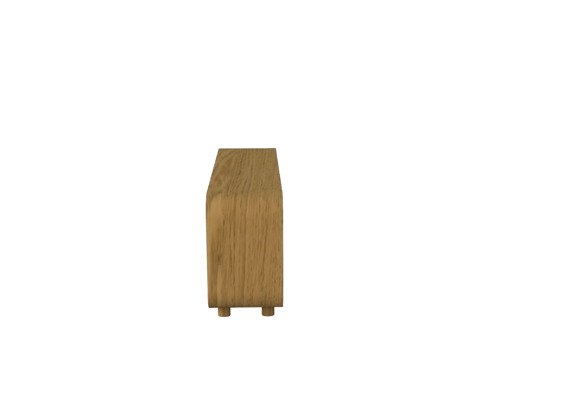 MRS WOODS Mid century modern solid wood oak sideboard buffet with four doors