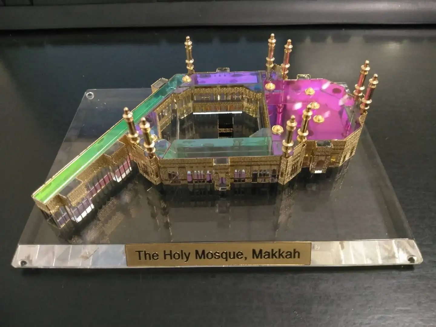 New design  mini 3d crystal Mecca building scale models JB001L