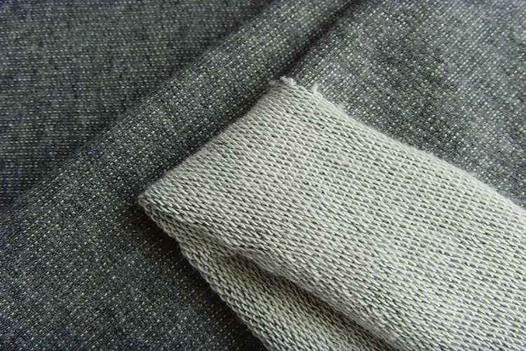 Cotton Spandex 95%Cotton 5% Spandex Plain Dyed French Terry Knitted Fabric