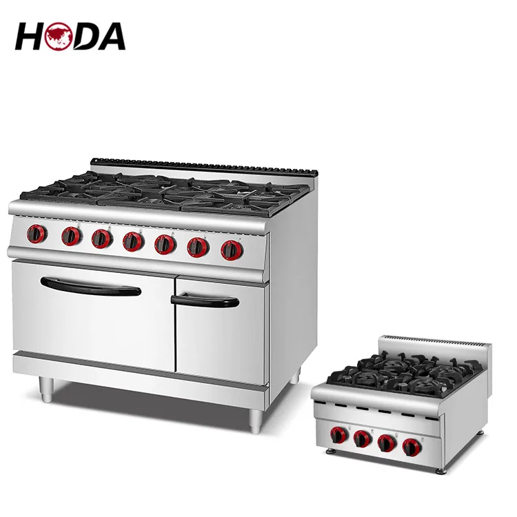 Ресторан кухонное островного типа uviversal китайская коммерческая heavy duty с 6 конфорками кухонная плита с шкаф печи плита