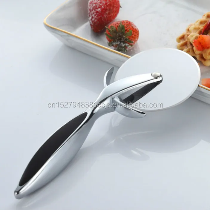 Высококачественный резак для пиццы из цинкового сплава с колесиком из нержавеющей стали и противоскользящей ручкой резак для хлеба