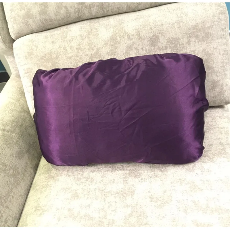 Wholesale Custom Personality Solid Color Double Sided Available Pillowcase Silk Bonnets Pillowcase  Lazy Pillow Case