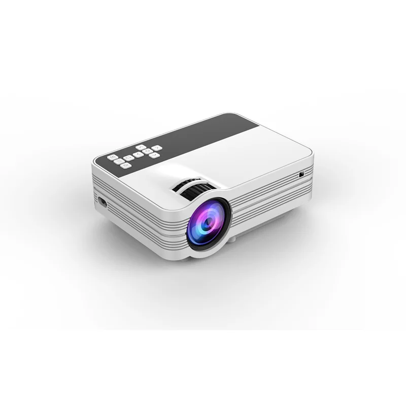 
3000 Lumens 1080P Max Support HD LED Portable Projector 800*480 Resolution Multimedia Home Cinema Movie Beamer Video Theater 