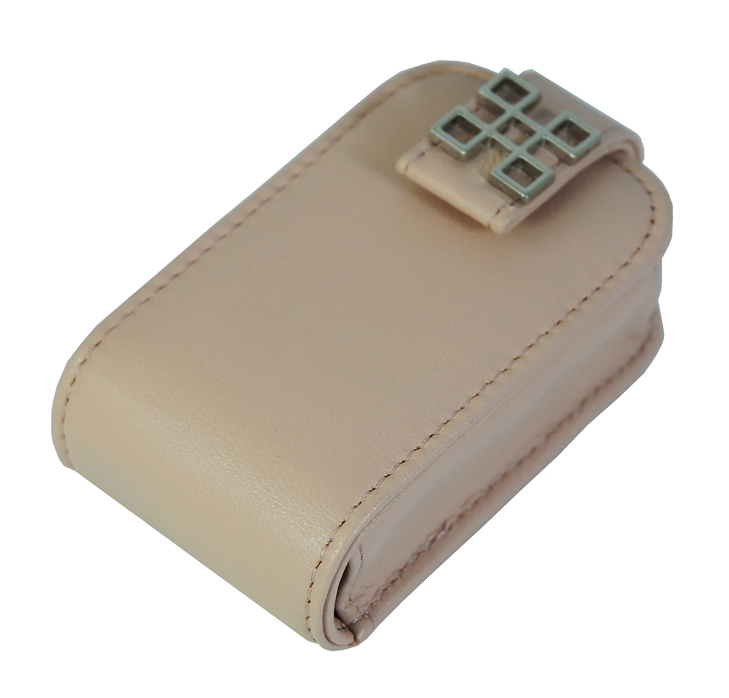 Sonny High End Lambskin Real Leather Lipstick Case Holder Mini Portable Travel Cosmetic Make Up Bag for 2 Lip Rouge