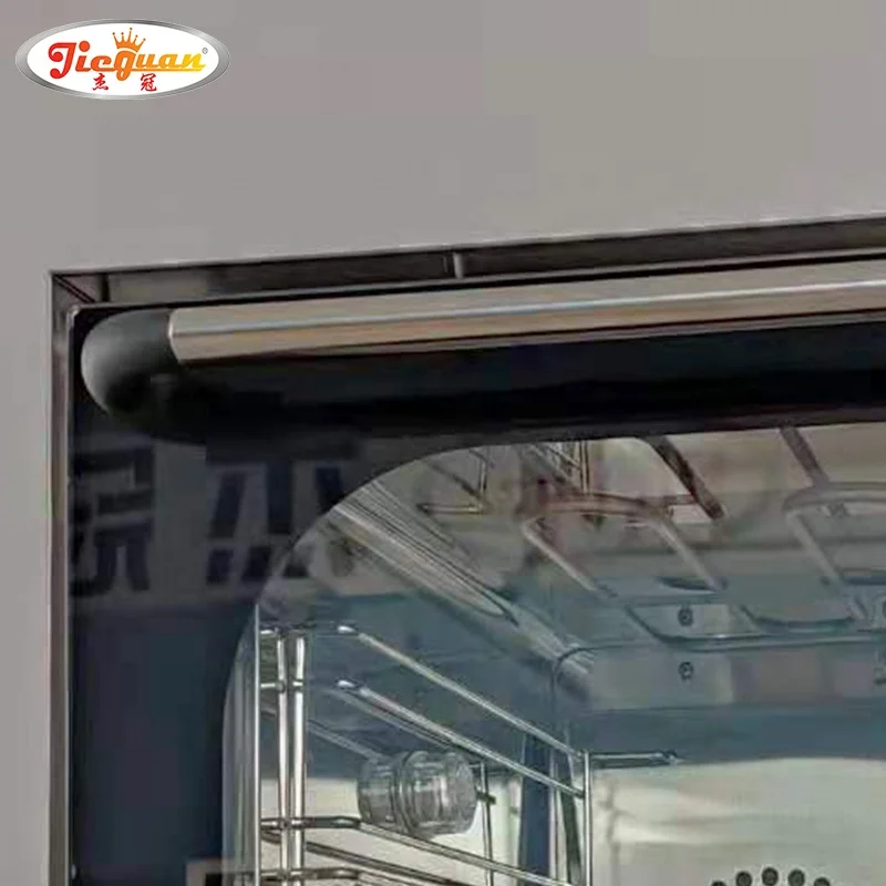 Stainless steel Commercial electric perspective convection bakery oven with 2 fans