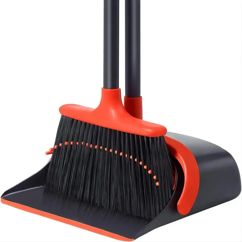Hot sales room and DustpanDust pan Broom Set  Extendable Long Handle  Broom Dustpan Combo Home Cleaning Supplies