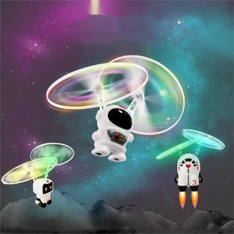 2023 popular electric toys mini flying ufo Infrared induction Intelligent Drone Led Flying Orb Ball Toy