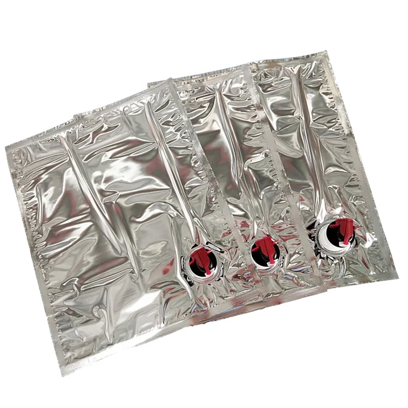 Plastic pouch 2l 3l 5l 10l 5 gallon red wine carton bag in box packaging wine bladder container bag in box