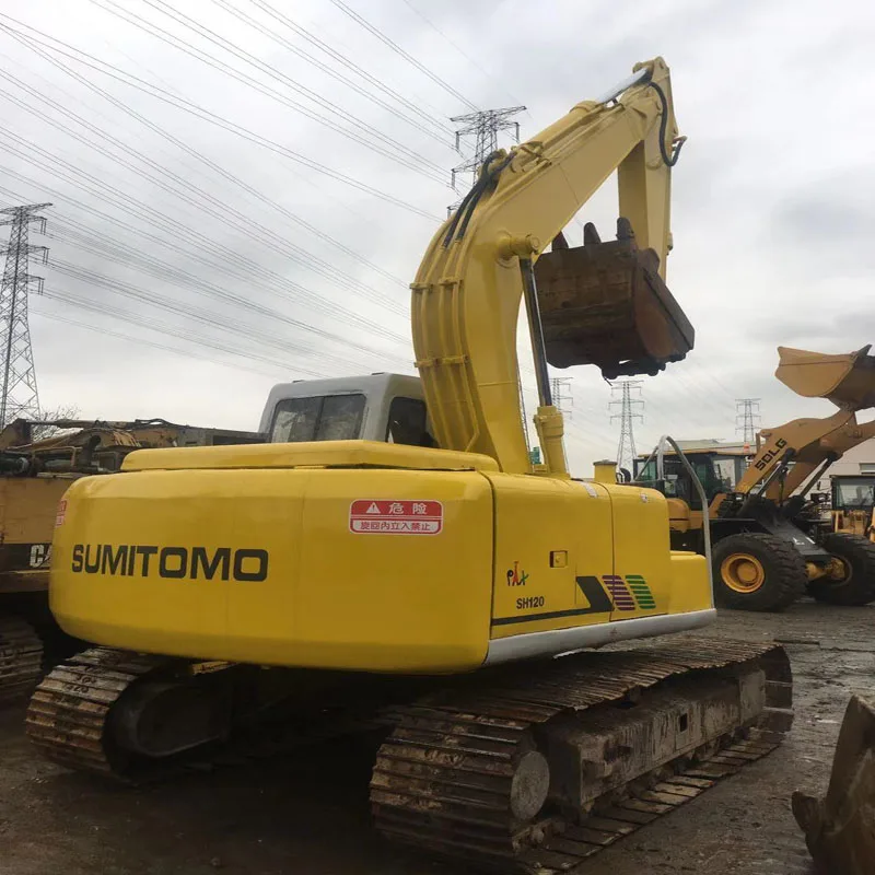 Used original Japan SUMITOMO SH120 Excavator  WITH running CONDITION  construction machine for sale