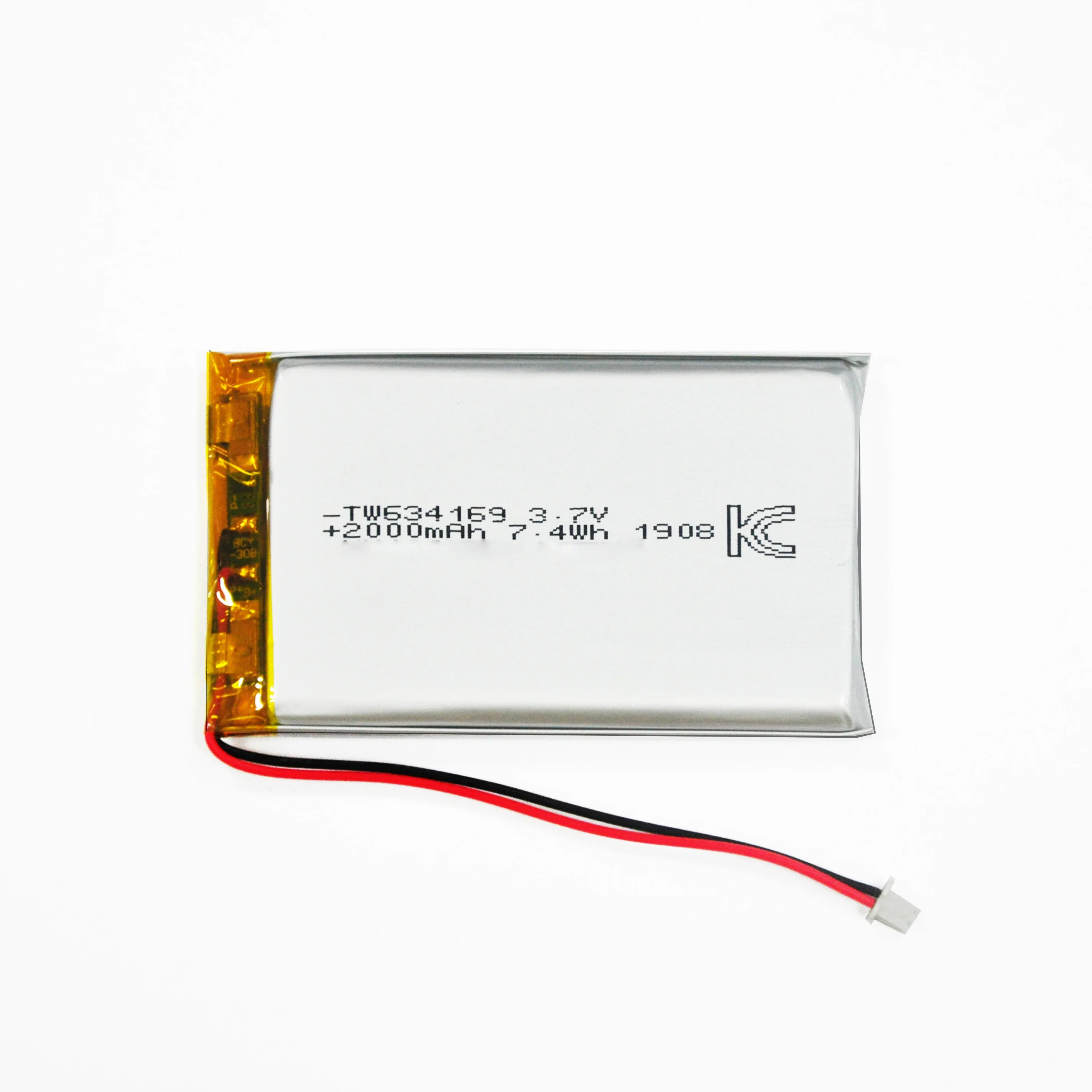 Сертификация kc высококачественный аккумулятор TW 634169 3 7 в 2000