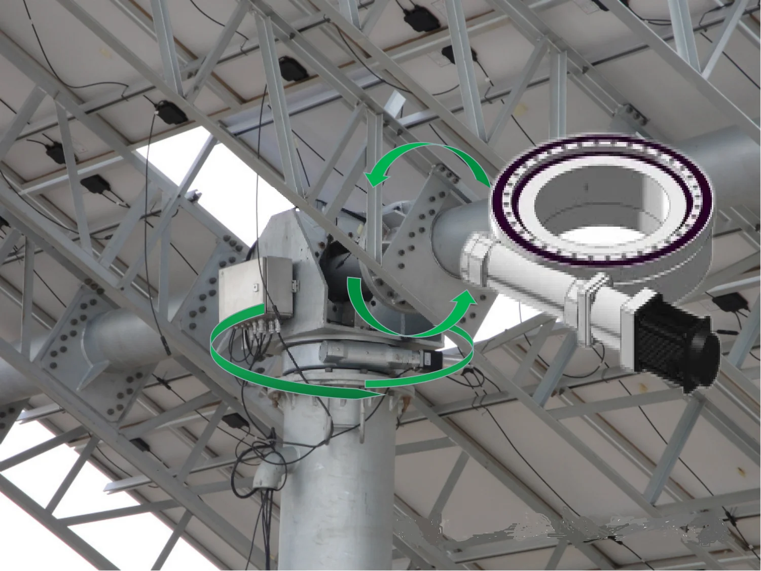 Hot Sell Enclosed Housing slew drive   SE5 Single Dual Axis slew drive used for Automatic Solar Sun Tracker