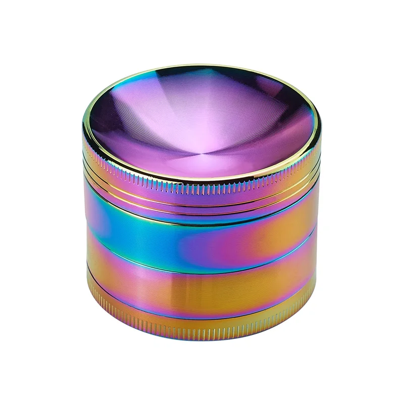 Custom Logo Grinder 4 Layers Zinc Alloy Mixed Color Modern Wholesale Popular Hot Sale Herb Grinder