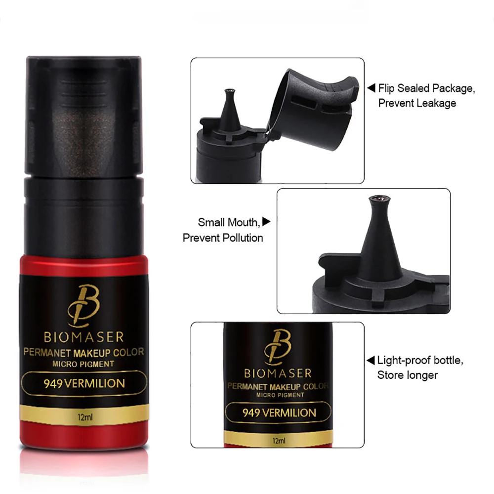 Biomaser New Package Semi Permanent Makeup Pigment Eyebrow Tattoo Ink