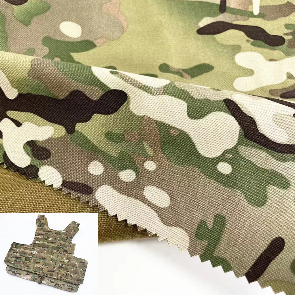 Высокое качество 500D Нейлон IIR печать мульти камуфляж MC cordura камуфляжная ткань ламинированная 1000D Кордура