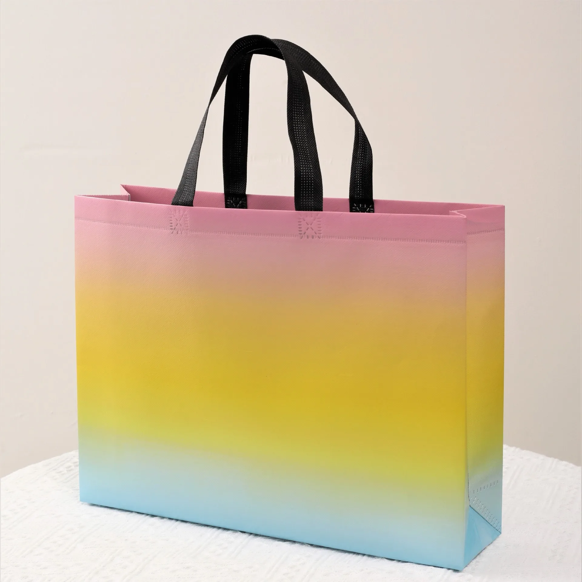 Non-woven gift bags cloth grocery packaging style reusable shopping custom tote bags