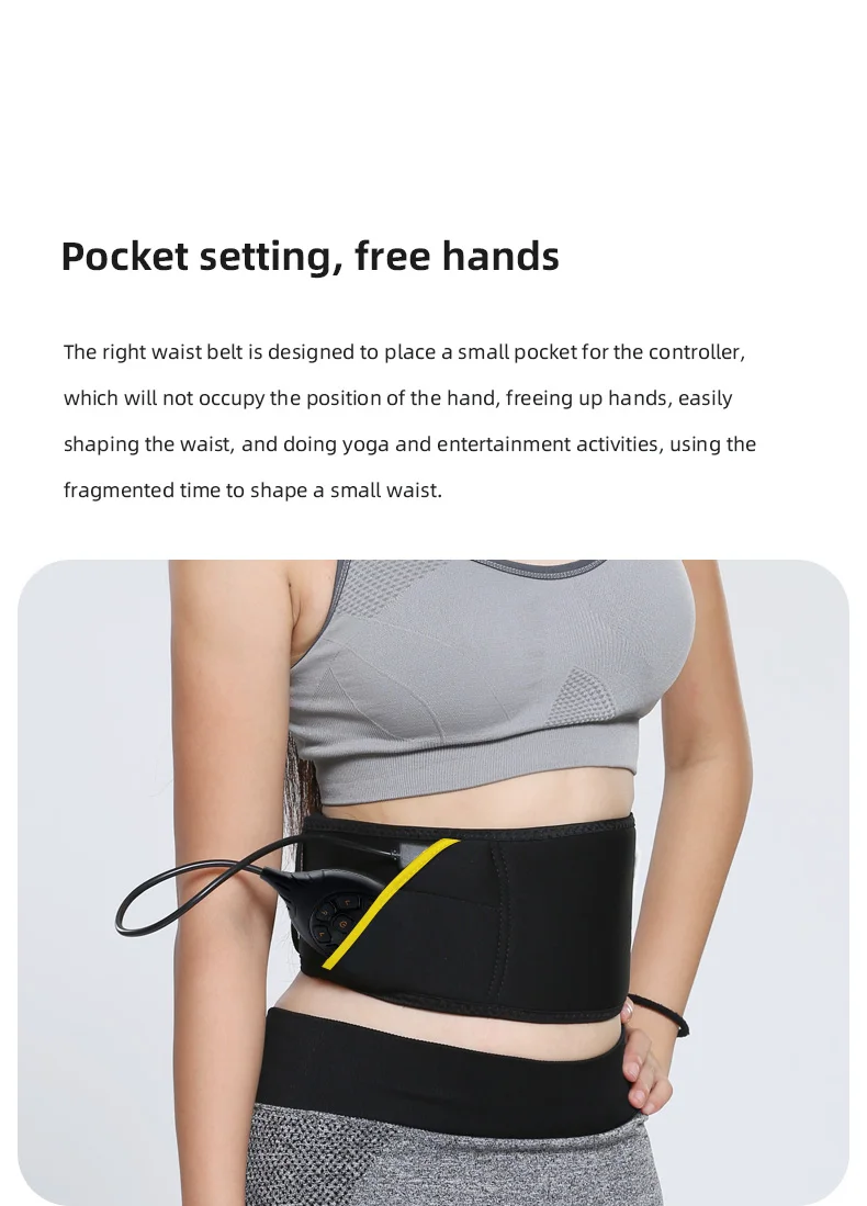 Hot selling electrical massage weight loss belt slimming ab belt electronic muscle trainer ab stimulator belt 2023