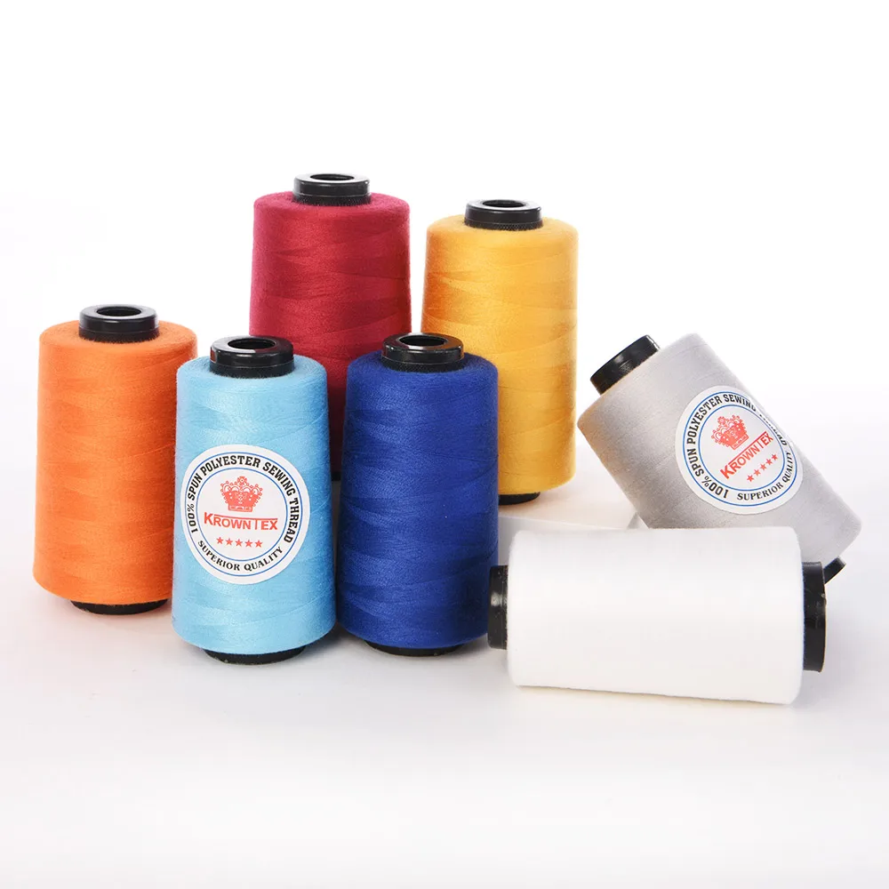 
Wholesale Factory Dyeing 120gram 100% Spun Polyester Sewing Thread 40/2 5000yards 