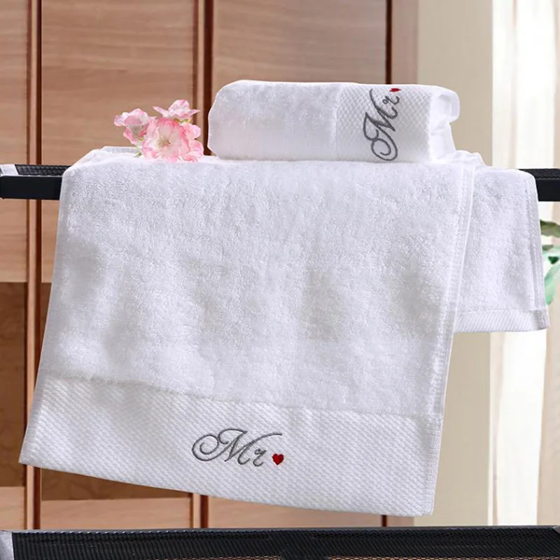 Sublimation soft cotton  high quality luxury embroidery jacquard stripe sustainable with logo custom print hotel bath towel sets