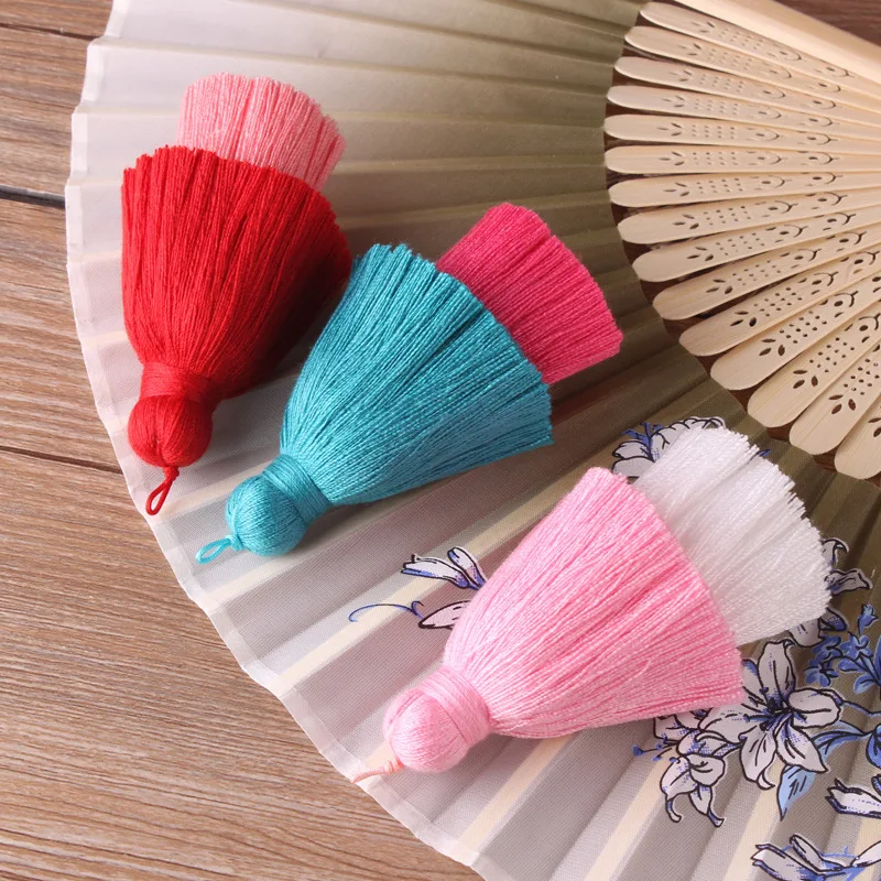 Double-layer Cotton Thread Colorful Jewelry Handmade Tassel Craft Polyester Tassels Mini Tassels