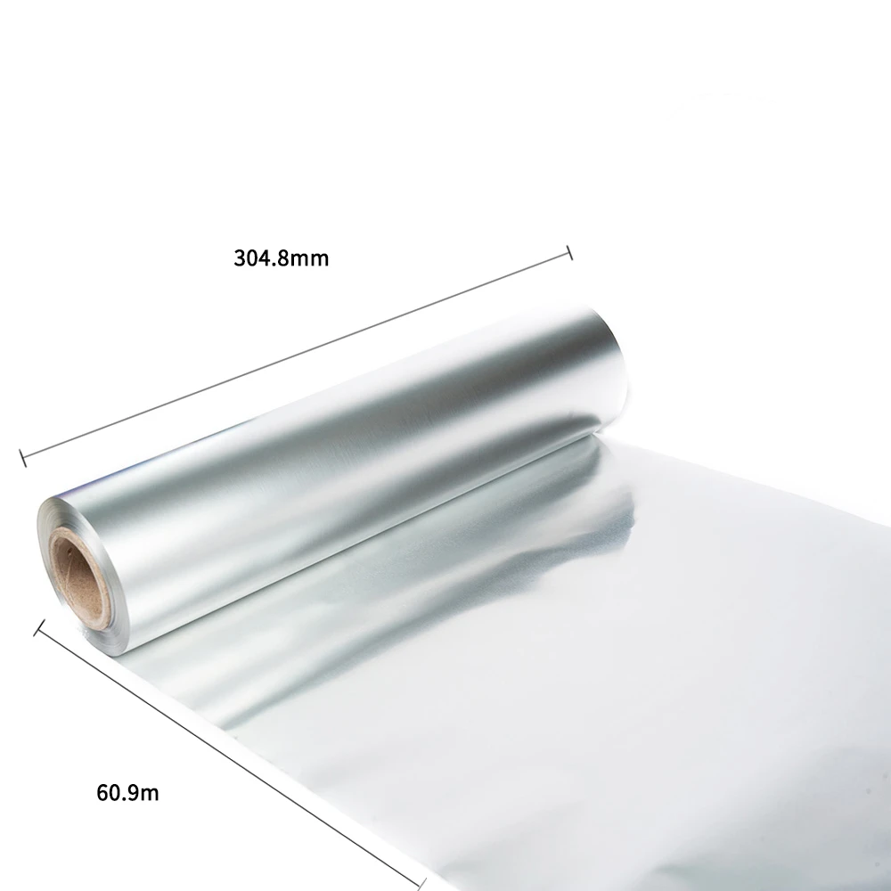 Kitchen Food Wrapping Silver Food Grade Household Aluminium Foil Roll For Japan Market