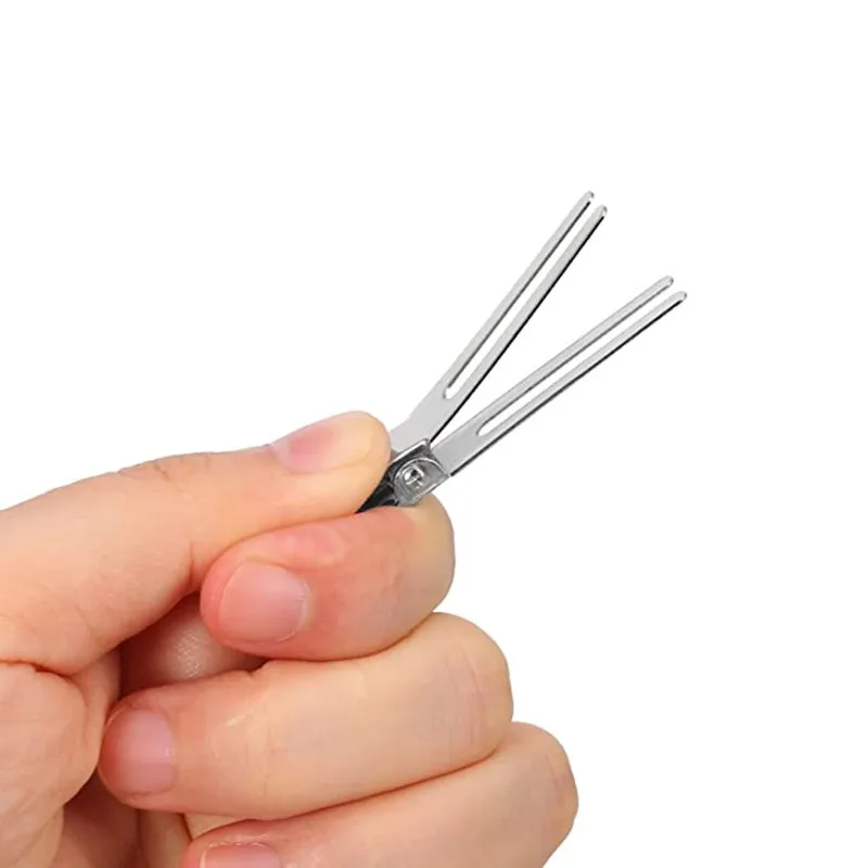 Wholesale Double Prong Setting Barber Shop Or Home Use Alligator Hair Clips Metal