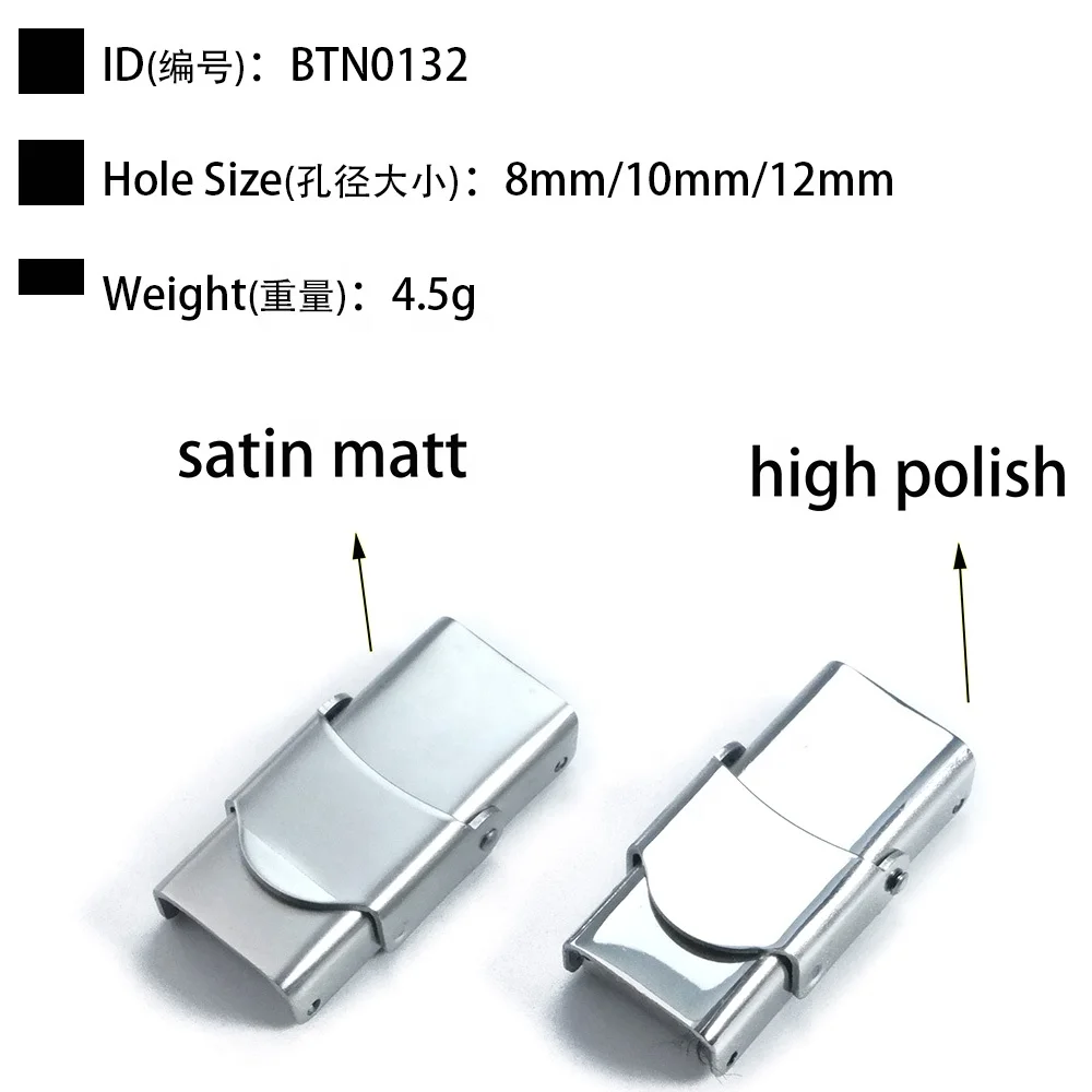 VEROMCA Wholesale Silicone Bracelet Connecting Clasp Watch with clasp Leather Rope Stainless Steel Clasp