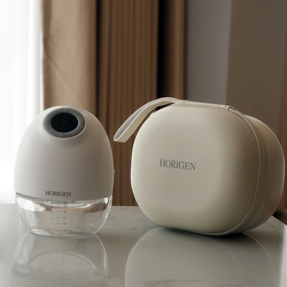 HORIGEN phone App control Milk volume record hands free wear in Bra portable electric wearable breast pump