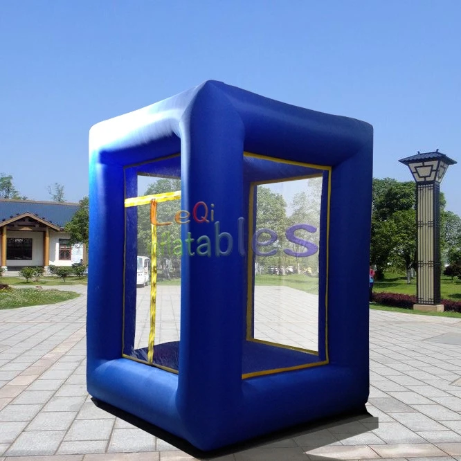 Pvc Inflatable Money Grab Booth Grab Machine Custom Led Inflatable Cash Cube Game Machine For Advertising