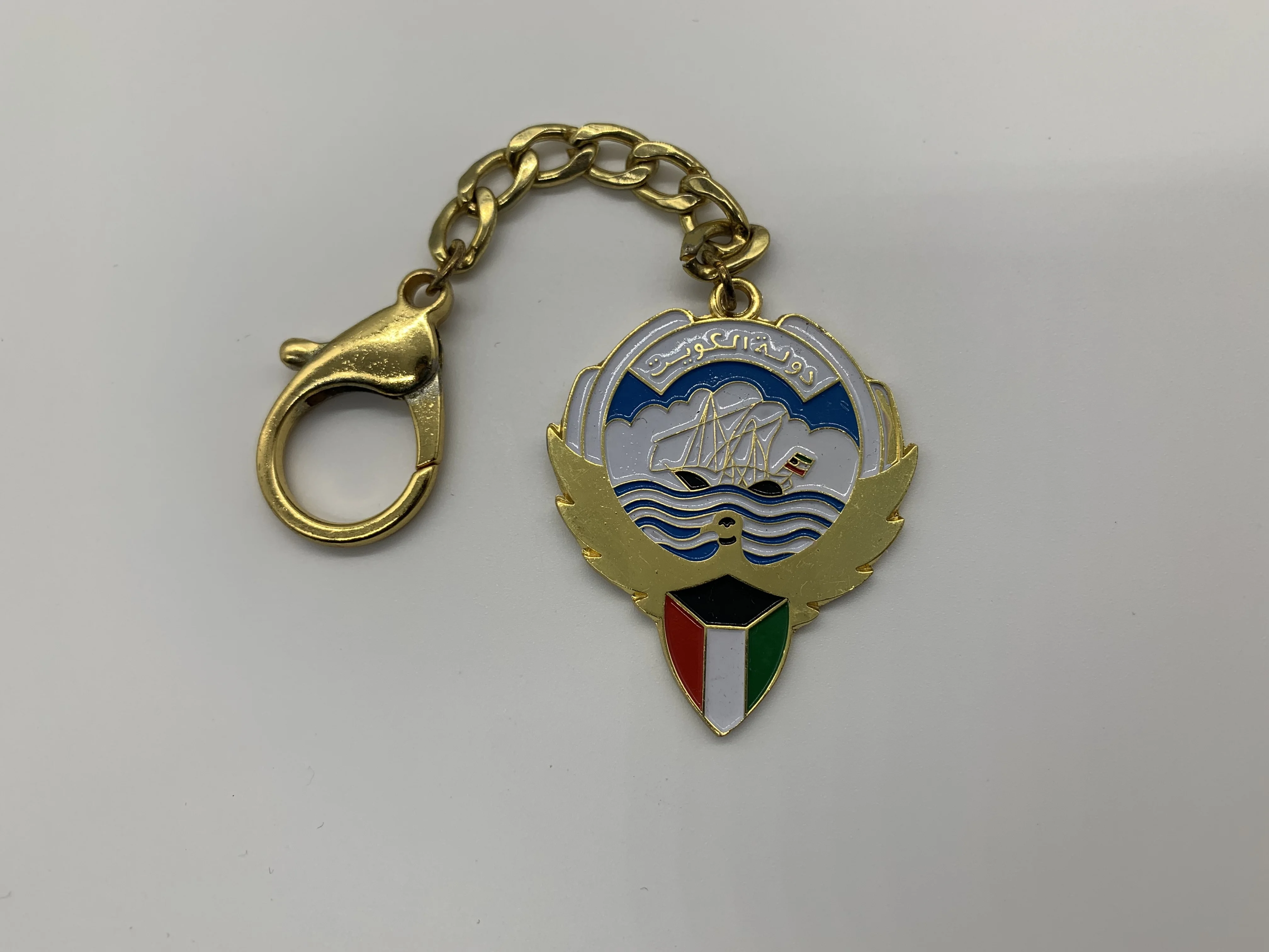 High quality Kuwait national logo badge hard enamel metal emblem