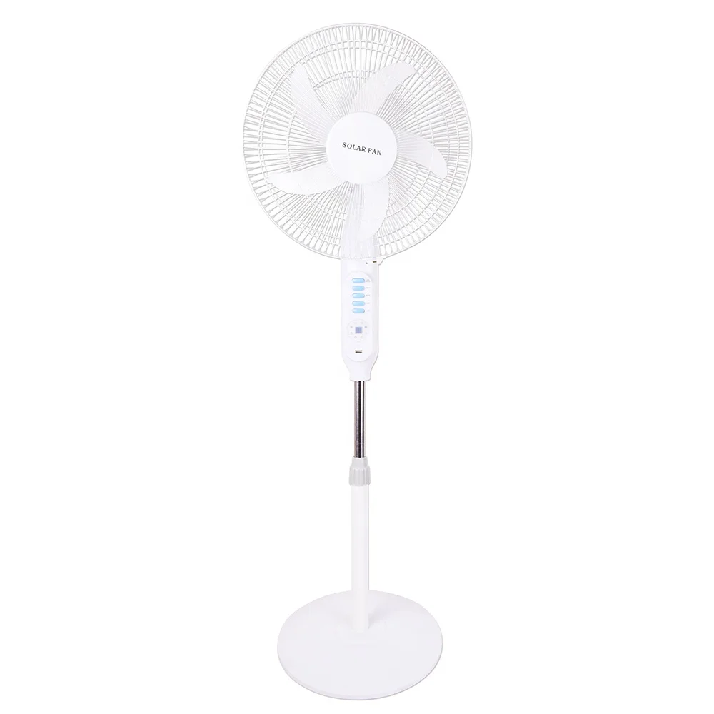 16 Inch Remote Control Solar Powered Electric Fan 12V DC Solar Fan With Battery