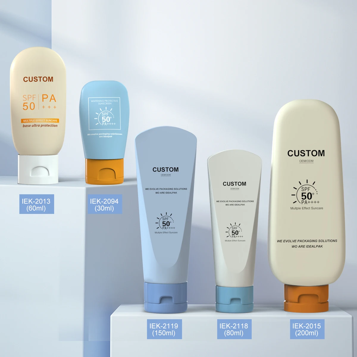 Plastic soft empty 8oz 150ml 200ml  body lotion hair care skin care tubes shampoo lotion transparent cosmetic tube packaging