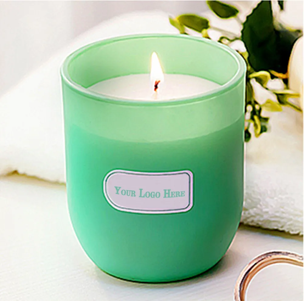 amazon Hot Sell Frosted Glass Jar Soy Wax Scented Candles For Wedding Holiday Home Decoration