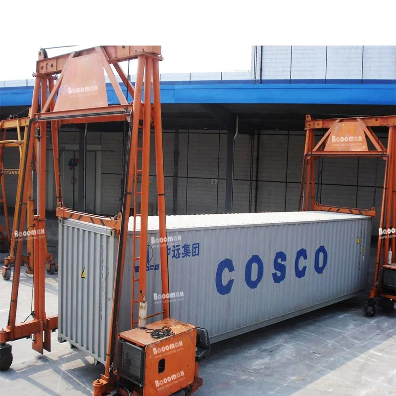 40 тонн мобильный козловой кран для контейнерного козлового крана цена контейнерный транспортировки контейнера
