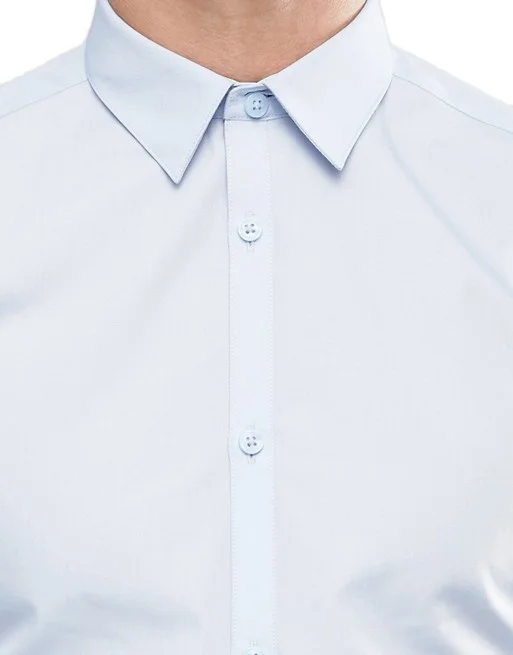Polyester Cotton Latest Design Pent Shirt Non Iron mandarin collar shirt