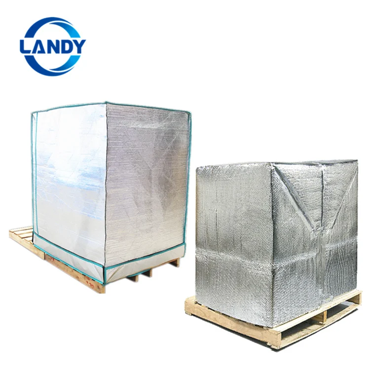Aluminum foil Insulated reusable pallet wrap,Shipping packing thermal pallet wrap
